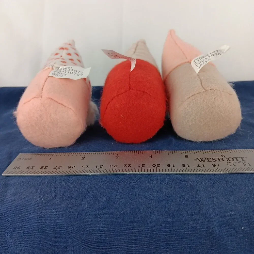 Target Bullseye Playground Valentine Gnome Figures Heart Love Small 5.5in